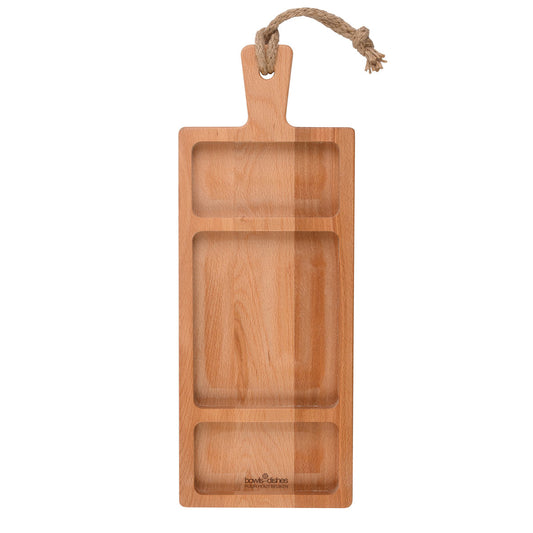 PUUR HOUT - Foodplank - 3-vaks - 49 cm